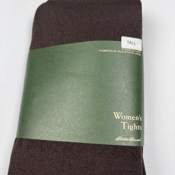 NWT Eddie Bauer Tights Womens Tall Brown Bark Base Layer Outdoor Hiking Explore - Picture 2 of 4